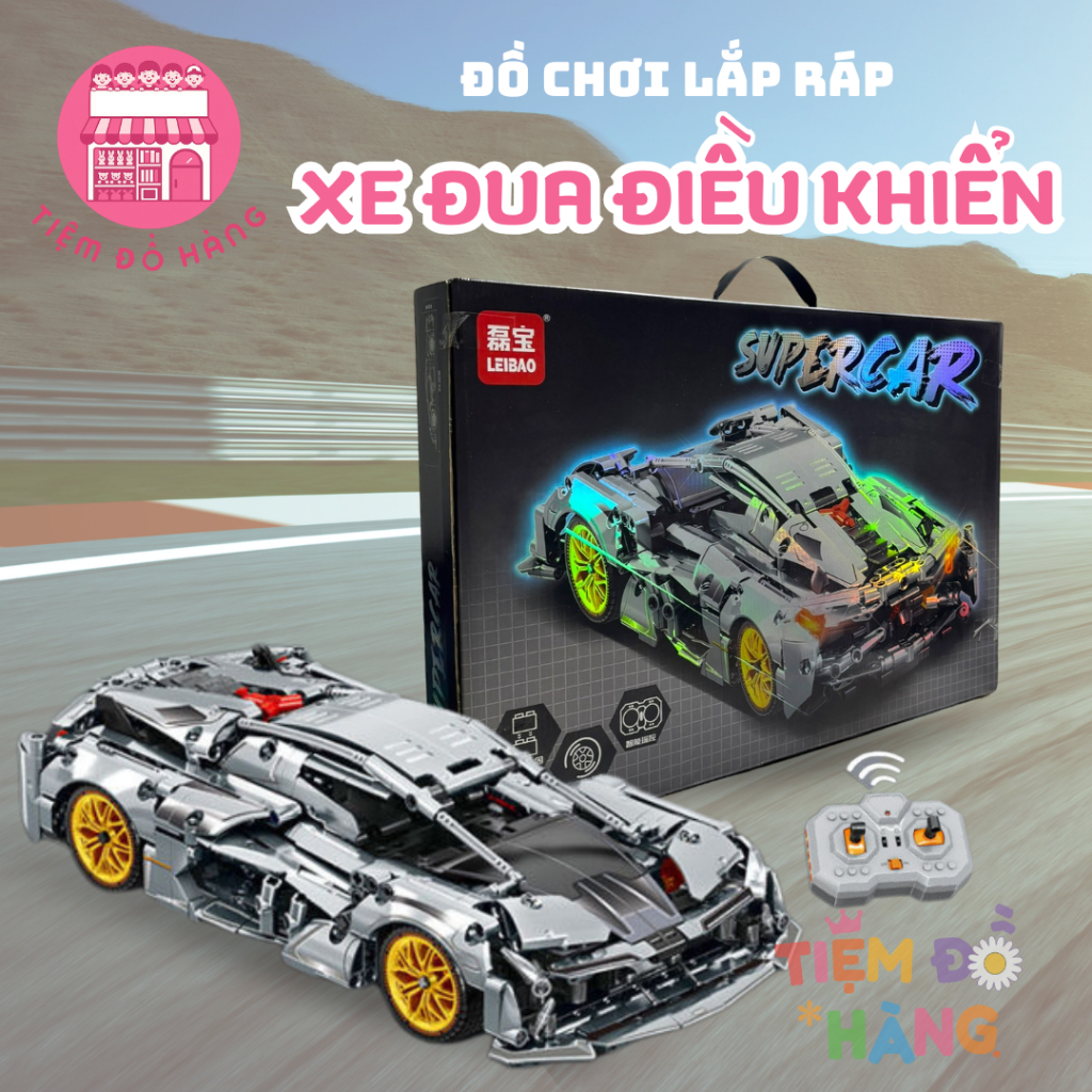 Đồ Chơi Lắp Ráp Mô Hình Lego Siêu Xe 785 Chi Tiết, Có Điều Khiển Từ Xa