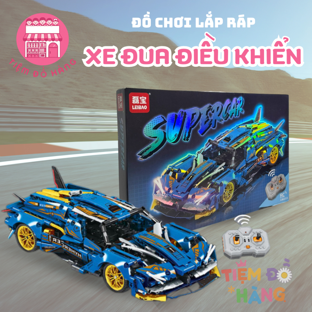 Đồ Chơi Lắp Ráp Mô Hình Lego Siêu Xe 785 Chi Tiết, Có Điều Khiển Từ Xa