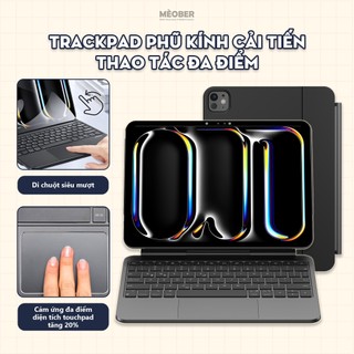 [2026] Bao Da Kèm Bàn Phím Magic Pro Keyboard cho iPad by MèoBer dành cho iPad Pro 11, Pro 12,9inch, M1 M2 M4
