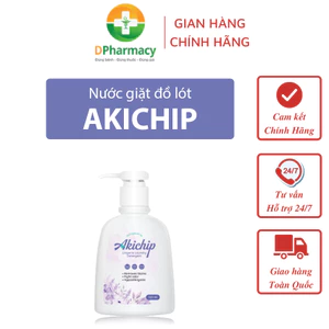 Nước giặt đồ lót sinh học AKICHIP giúp khử mùi, kháng khuẩn, giảm nấm ngứa, hương thơm tự nhiên120ml