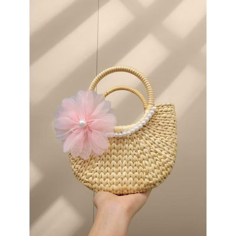 Kho sỉ túi cói - Túi lục bình chụp hình đi biển- Túi đi du lịch vintage