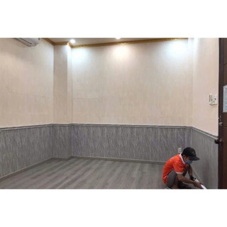 Tấm Ốp Tường  Phẳng Nano Lam Sóng Vân Gỗ Dài 1m45 (145cm) Rộng 40cm)
