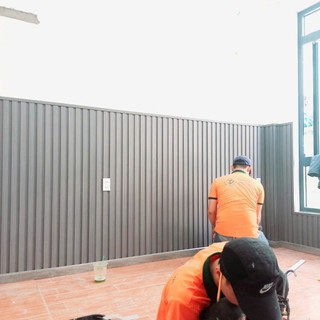 Tấm ốp tường lam sóng 4 song thấp ( Dài 70cm * Rộng 15cm ) có nhận thi Công