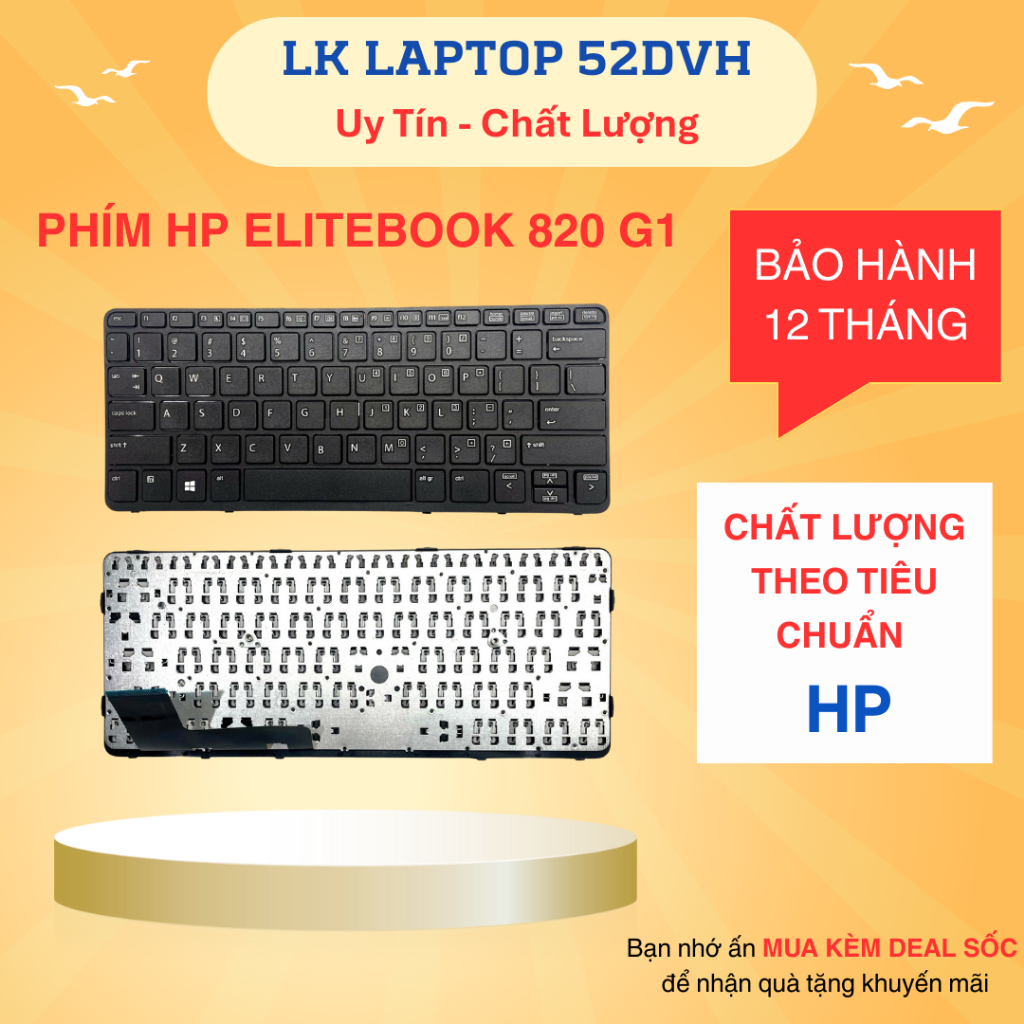 Bàn phím Laptop HP Elitebook 720 G1, 720 G2, 725 G2, 820 G1, 820 G2 New 100%
