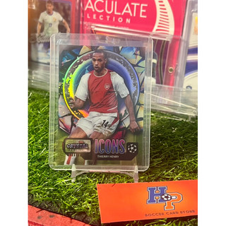 Thẻ bóng đá Thierry Henry Icons Topps Crystal UCL 2023/24