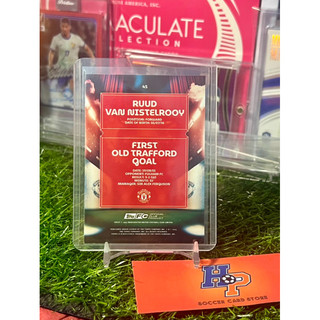 Thẻ bóng đá Ruud Van Nisterooy First Old Trafford Goal Topps Manchester United Team Set 2024/25