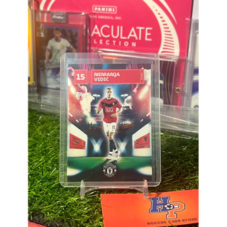 Thẻ bóng đá Nemanja Vidic First Old Trafford Goal Topps Manchester United Team Set 2024/25