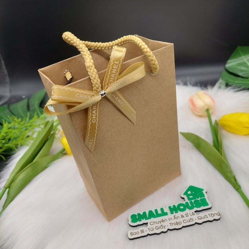 [GIÁ RẺ ]TÚI GIẤY KRAFT NÂU VINTAGE,  THÂN THIỆN MÔI TRƯỜNG, NHỎ NHẮN PHÙ HỢP ĐỰNG MỸ PHẨM, PHỤ KIỆN MINI