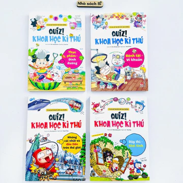 Sách Quiz! Khoa học kì thú: Thực phẩm dinh dưỡng, Bệnh tật vi khuẩn, Những cái nhất đầu tiên, Giới tính - Kim Đồng