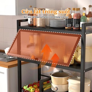 GSlife Kệ Lò Vi Sóng Đa Năng Có Nắp Đậy Kệ Để Lò Vi Sóng & Rau Củ Cao Cấp tiết kiệm không gian bếp