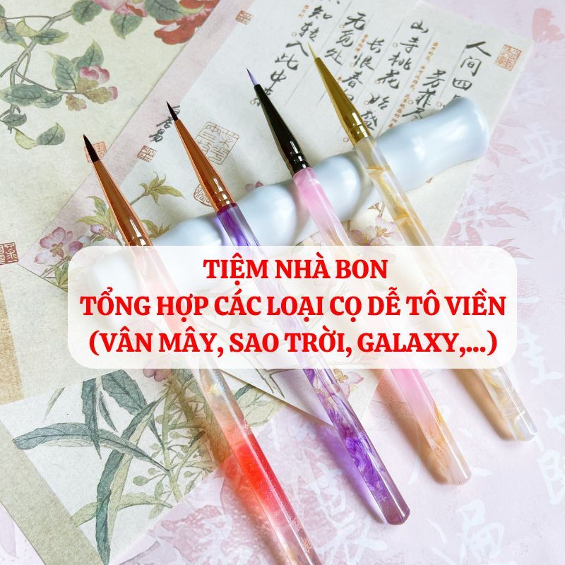 [T TRANH] Tng hợp cac loại Cọ vân mây, cọ sao trời, cọ kim cương lấp lánh chuyên dụng tô tranh s hoa