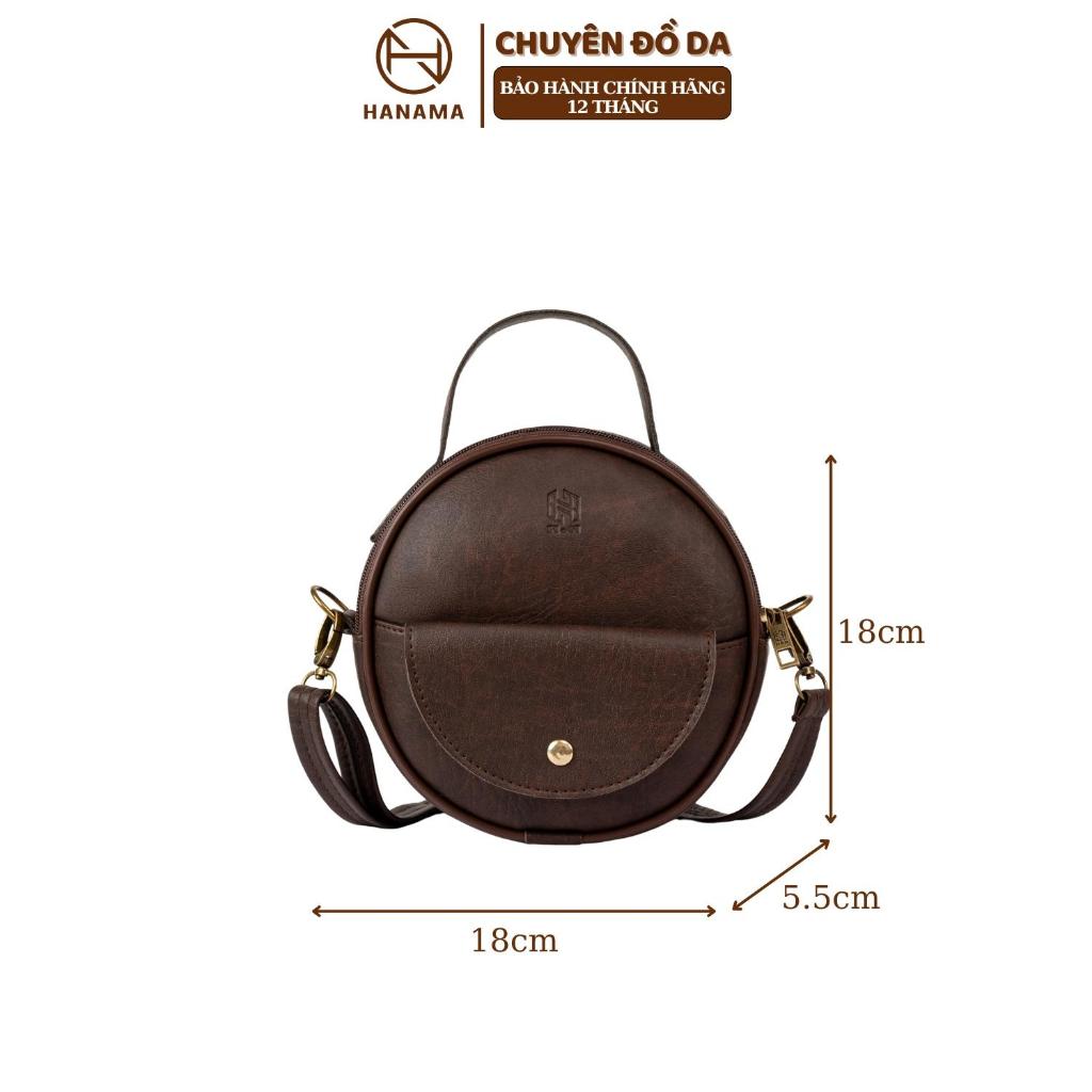 [GIÁ MỞ BÁN]_ Túi đeo chéo nữ túi cốp tròn cao cấp HN MIN 1S Bag Da | BigBuy360 - bigbuy360.vn