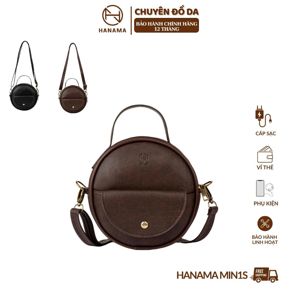 [GIÁ MỞ BÁN]_ Túi đeo chéo nữ túi cốp tròn cao cấp HN MIN 1S Bag Da | BigBuy360 - bigbuy360.vn