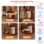 Kệ Sách Xoay 360 Độ 5 Tầng Hiện Đại, Giá Sách Lắp Ghép Thông Minh, Kệ Góc Để Đồ Decor Trang Trí Nhà Cửa Sang Trọng — ảnh 4
