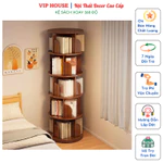 Kệ Sách Xoay 360 Độ 5 Tầng Hiện Đại, Giá Sách Lắp Ghép Thông Minh, Kệ Góc Để Đồ Decor Trang Trí Nhà Cửa Sang Trọng — ảnh 3