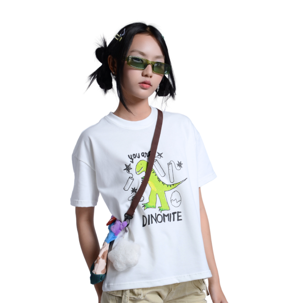 Áo Thun boxy Dinomite Amorex Bộ Sưu Tập Dino Liberty, Chất Cotton 250gsm Cao Cấp, Form Boxy Unisex | BigBuy360 - bigbuy360.vn