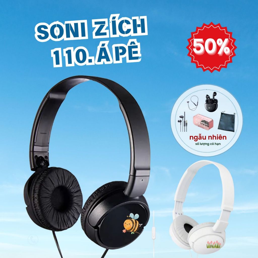 Tai nghe SÔ NI MDR-ZX110 Á PÊ hàng chính hãng ship Nhật - Like New