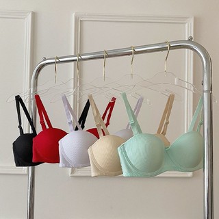Combo 3 Áo ngực nâng ngực cotton mút mỏng nhẹ thoải mái, có gọng tạo khe quyến rũ King Shop  A-824