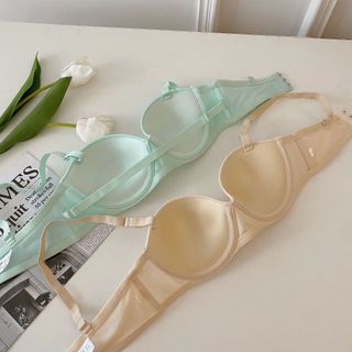 Combo 3 Áo ngực nâng ngực cotton mút mỏng nhẹ thoải mái, có gọng tạo khe quyến rũ King Shop  A-824