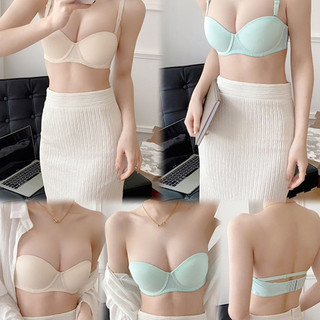 Combo 3 Áo ngực nâng ngực cotton mút mỏng nhẹ thoải mái, có gọng tạo khe quyến rũ King Shop  A-824