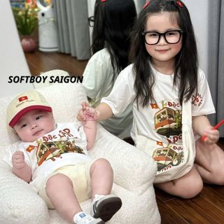 Áo thun gia đình in Độc Lập Tự Do cho bố mẹ và bé form rộng cotton đi chơi,mặc ở nhà từ 8-110kg [A435]