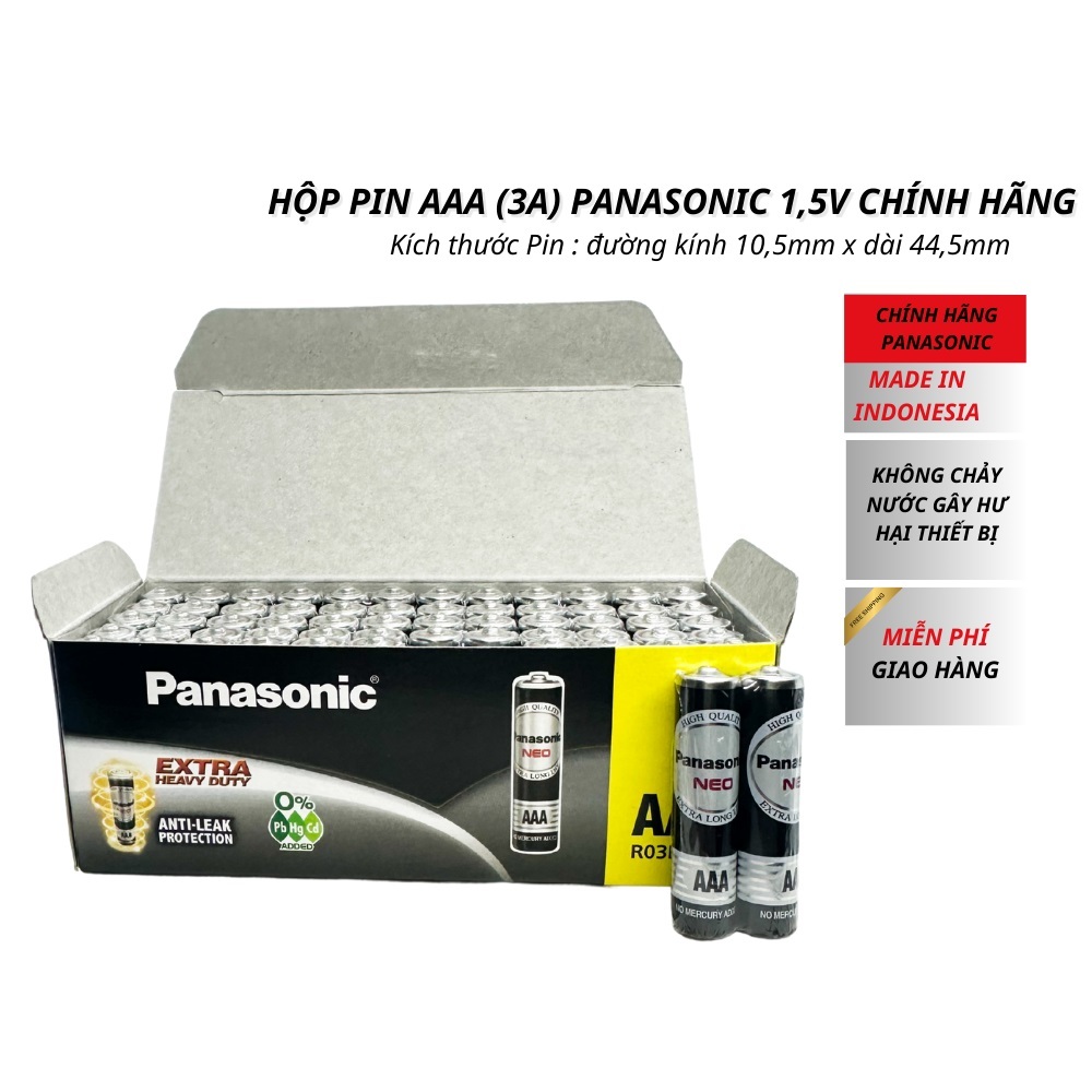 Product image Pin Đũa AAA Panasonic Neo NHẬP KHẨU CHÍNH HÃNG 1.5V - Pin 3A cho lightstick, Đèn Pin, Remote,... 5
