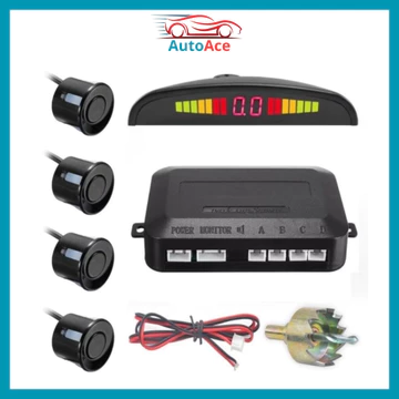 🔥HN-Cảm biến lùi 4 mắt siêu nhạy cho xe hơi, ô tô 12V, đủ màu đen bạc trắng