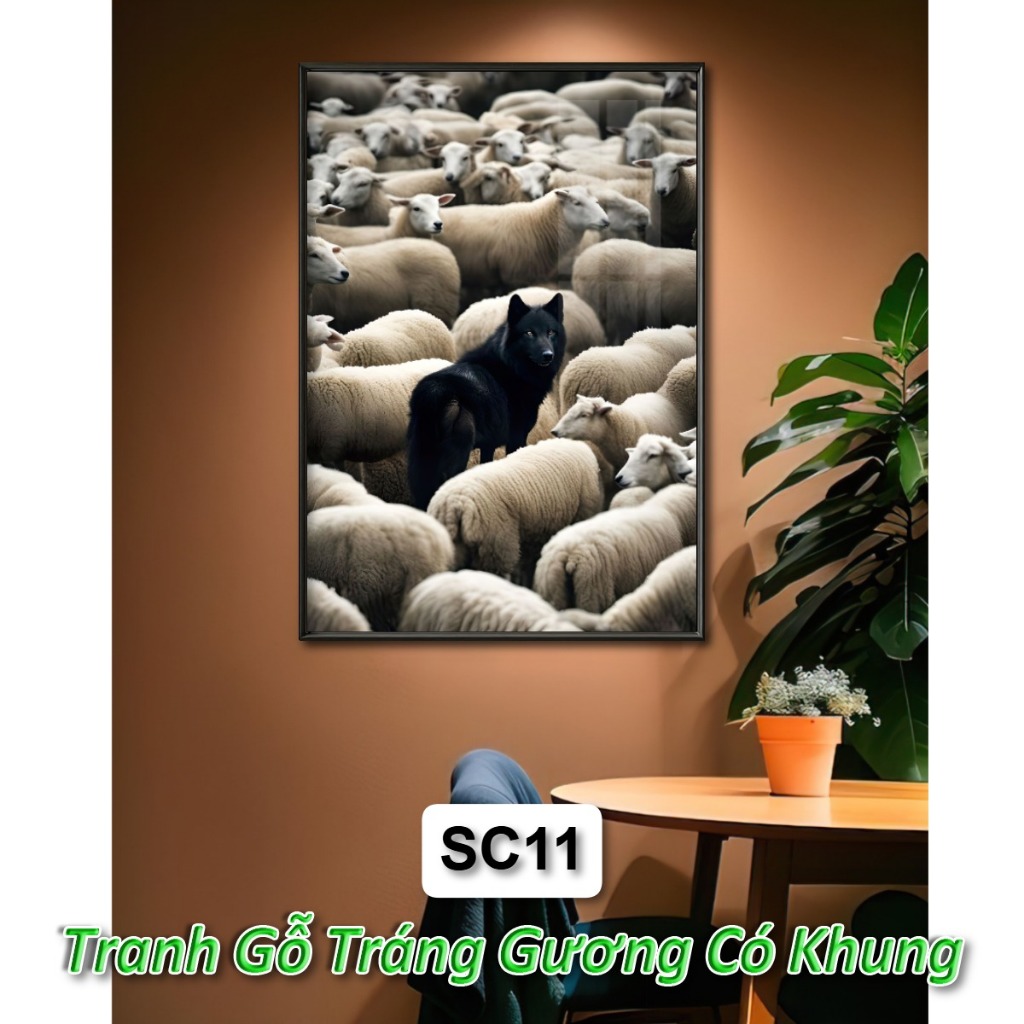 Tranh Cá Tính Độc Lập Thể Hiện Khác Biệt Để Thành Công -  Tranh Tráng Gương Treo Tường Khung Composite