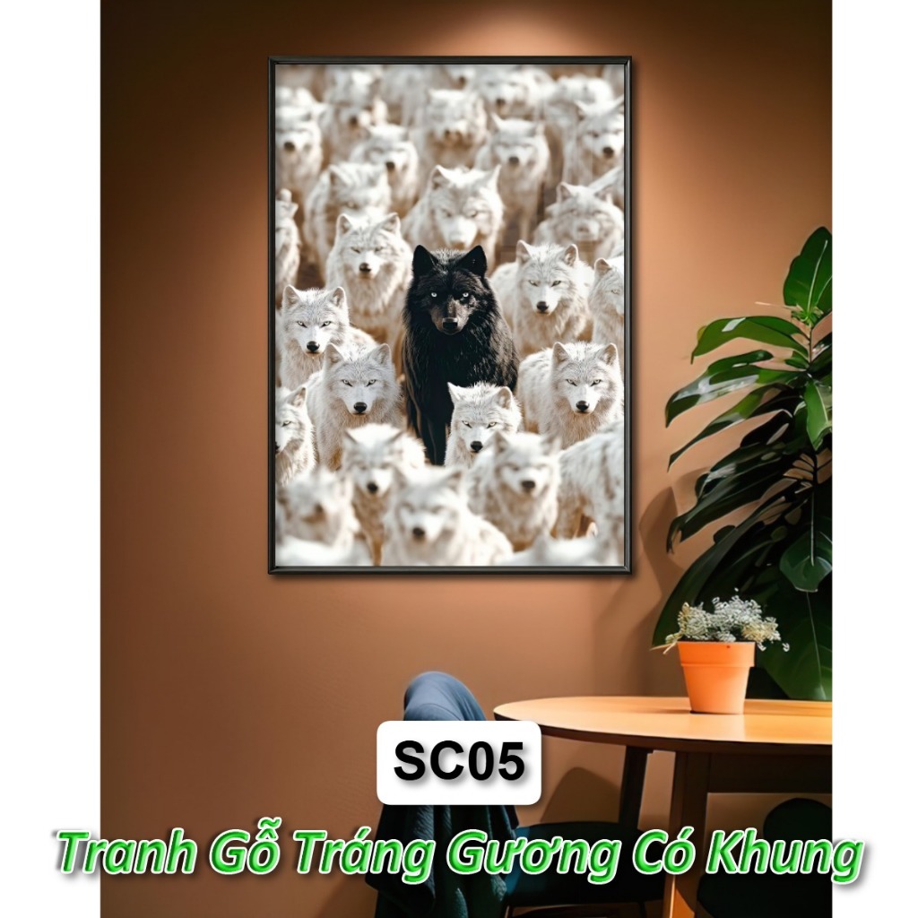 Tranh Cá Tính Độc Lập Thể Hiện Khác Biệt Để Thành Công -  Tranh Tráng Gương Treo Tường Khung Composite