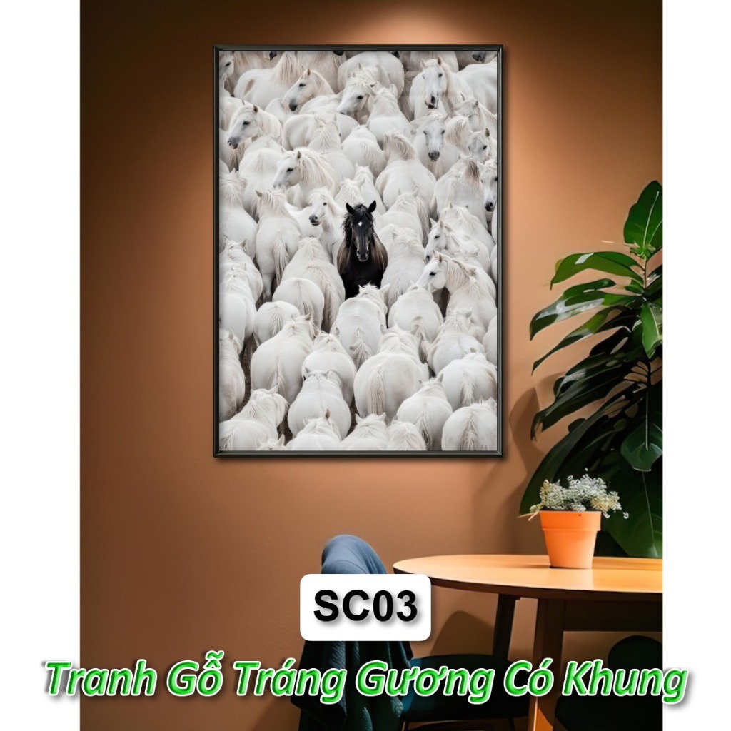 Tranh Cá Tính Độc Lập Thể Hiện Khác Biệt Để Thành Công -  Tranh Tráng Gương Treo Tường Khung Composite
