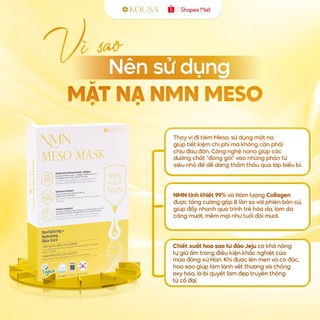 KOUSA Combo Kem chống nắng NMN + Mặt nạ NMN Meso Hàn Quốc