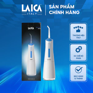 Máy tăm nước Laica PC4008 - 4 chế độ hoạt động kèm 4 đầu và sạc pin, dung lượng pin lớn