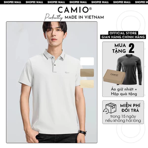 Áo Polo nam cao cấp Active Fit Camio vải cá sấu cotton chống nhăn, form đẹp, thoáng khí CMO06