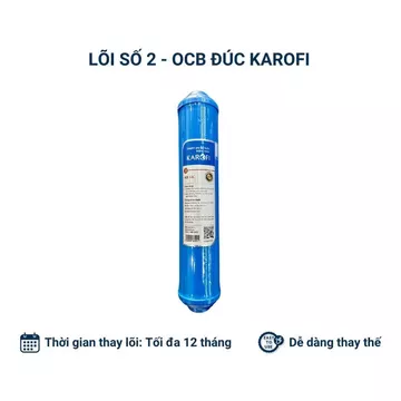 Lõi lọc nước Karofi OCB GAC đúc đấu nhanh - Lõi số 2
