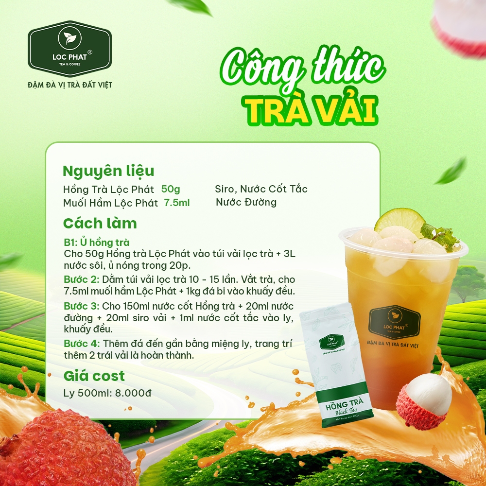 Hồng Trà Lộc Phát 500GR - Dùng Pha Chế Đồ Uống (Trà Sữa, Trà Trái Cây) | BigBuy360 - bigbuy360.vn
