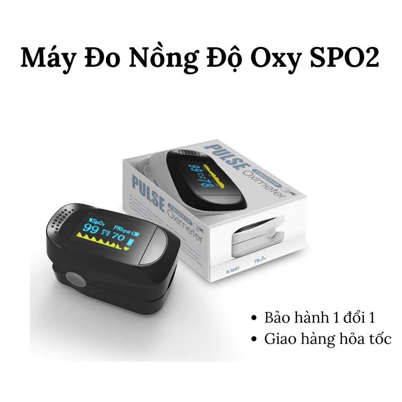 (HÀNG TẶNG KHÔNG BÁN) Máy đo nồng độ oxy trong máu Spo2 PULSE FINGER không kèm Pin