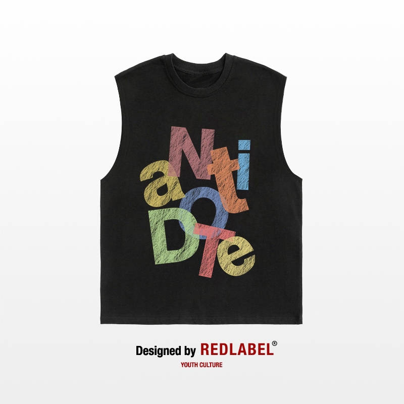 Áo Tank Top Nam Nữ RedLabel In Họa Tiết ANTIDOTE, Áo Ba Lỗ Sát Nách Nam Nữ Cotton Cá Tính TT64