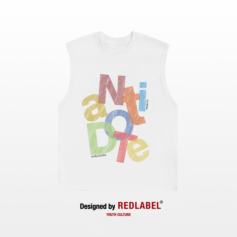 Áo Tank Top Nam Nữ RedLabel In Họa Tiết ANTIDOTE, Áo Ba Lỗ Sát Nách Nam Nữ Cotton Cá Tính TT64