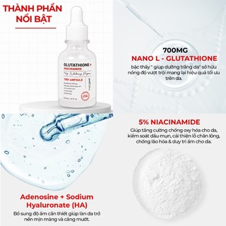 Serum Angel's Liquid Glutathione + 5% Niacinamide 7Day Dưỡng Trắng Da, Làm Mờ Thâm Nám 30ml