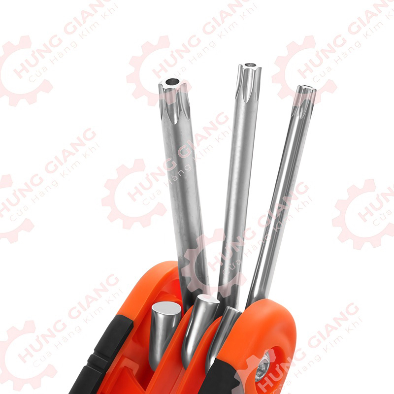 Bộ Lục Giác Gập ASAKI 8 Chi Tiết Gấp Gọn Chính Hãng