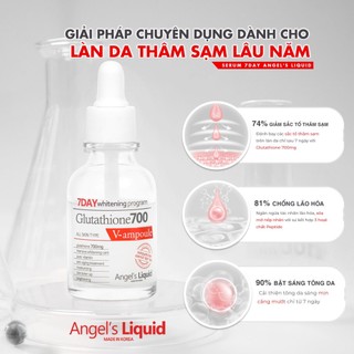 Serum dưỡng trắng Angel's Liquid 7Day Whitening Program Glutathione 700 V-Ample 30ml
