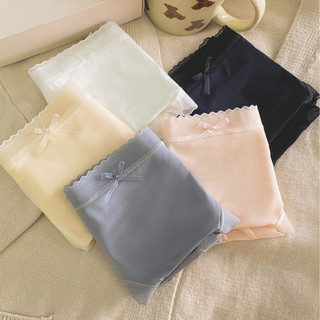Combo 5 Quần lót nữ đúc su lụa mỏng nhẹ viền ren quyến rũ đáy may ngăn mùi mềm mát King Shop L-369