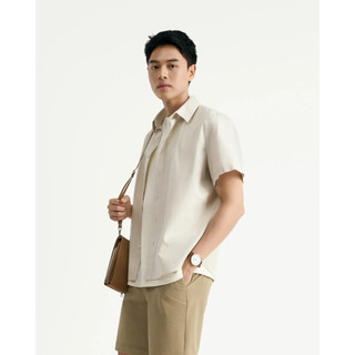 Áo sơ mi tay ngắn nam cotton linen Form Regular - RT 10S25SHS004R1