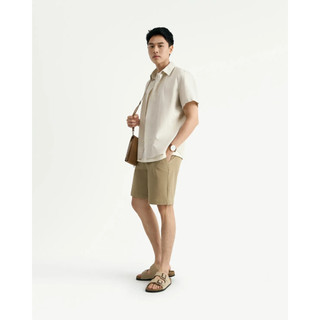 Áo sơ mi tay ngắn nam cotton linen Form Regular - RT 10S25SHS004R1