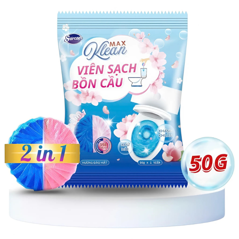 [Choice] Viên Thả Bồn Cầu Sucare FM2-0023-101 Thế Hệ Mới, Khử Mùi Hôi, Làm Sạch, Lưu Giữ Hương Thơm