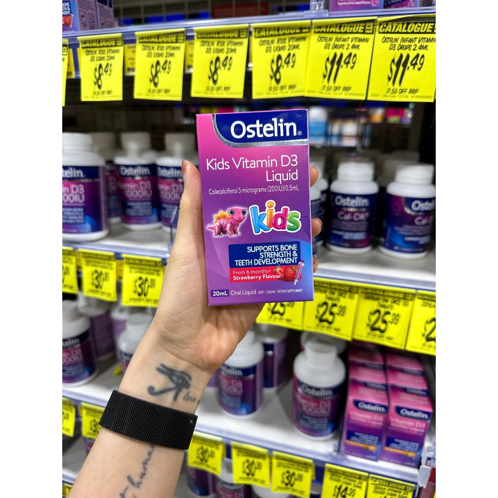 [HÀNG CHUẨN ÚC] [NHIỀU LOẠI] Sản phẩm hỗ trợ chiều cao Calcium& D3 cho bé Ostelin Kids