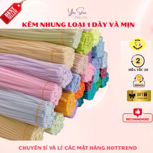 SỢI DÂY KẼM NHUNG LOẠI 1 DÀY MỊN ĐỦ MÀU LÀM HOA HANDMADE, LÀM ĐỒ TRANG TRÍ SÁNG TẠO DIY YEN STORE