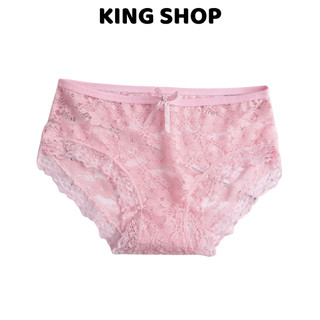 Combo 3 Quần Lót Nữ Hoạ Tiết Ren Hoa Gợi Cảm Đính Nơ, Quần Chip Ren Thoáng Thoải Mái King Shop L-104