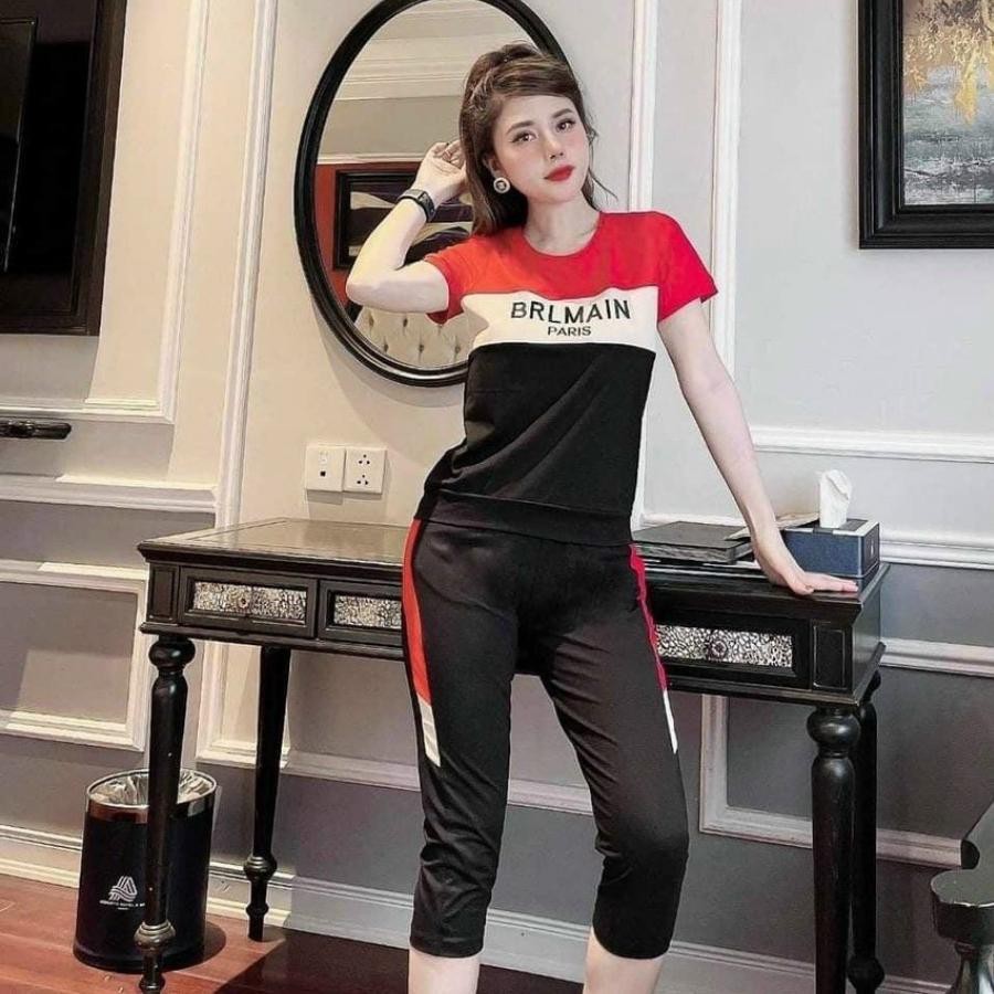 Đồ Bộ Mặc Nhà Nữ Bigsize Thun Cotton Set Ngố Quần Lửng Đẹp, Sang Chảnh Đi Chơi Trung Niên ESHOP AD16