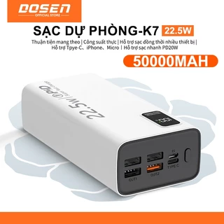 Dosen Sạc dự phòng pd22.5w 10000mah 30000mah 50000mah pin dự phòng màn hình led tích hợp tích hợp
208.625
₫
-43%
4.8
Đã bán 6k+
Hà Nội